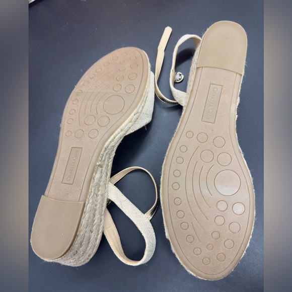 Charter Club Womens Luchia Canvas Platform Wedge Sandals Sand SZ 12 - Picture 8 of 8